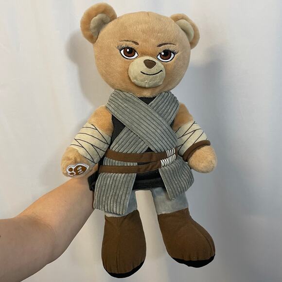 Build A Bear BAB Star Wars Rey 17" Plush Bear Disney 2017 Laugh Sound - Picture 4 of 8